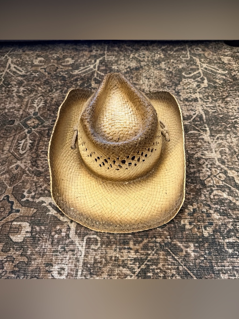 Classic Straw Cowboy Hat - Tan